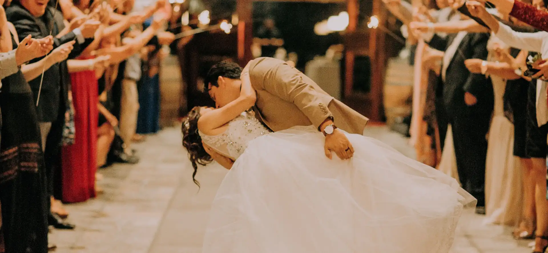 Wedding couple dancing